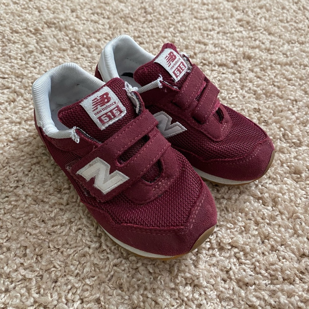 Toddler T8 - Maroon New Balance 574 Sneaker